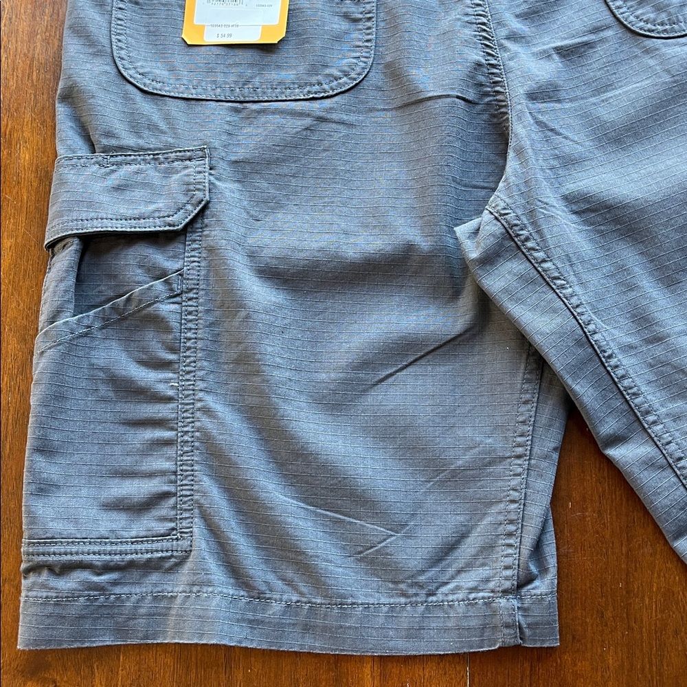 NWT Carhartt Dark Gray Ripstop Cargo Shorts Size 38 - Picture 5 of 16